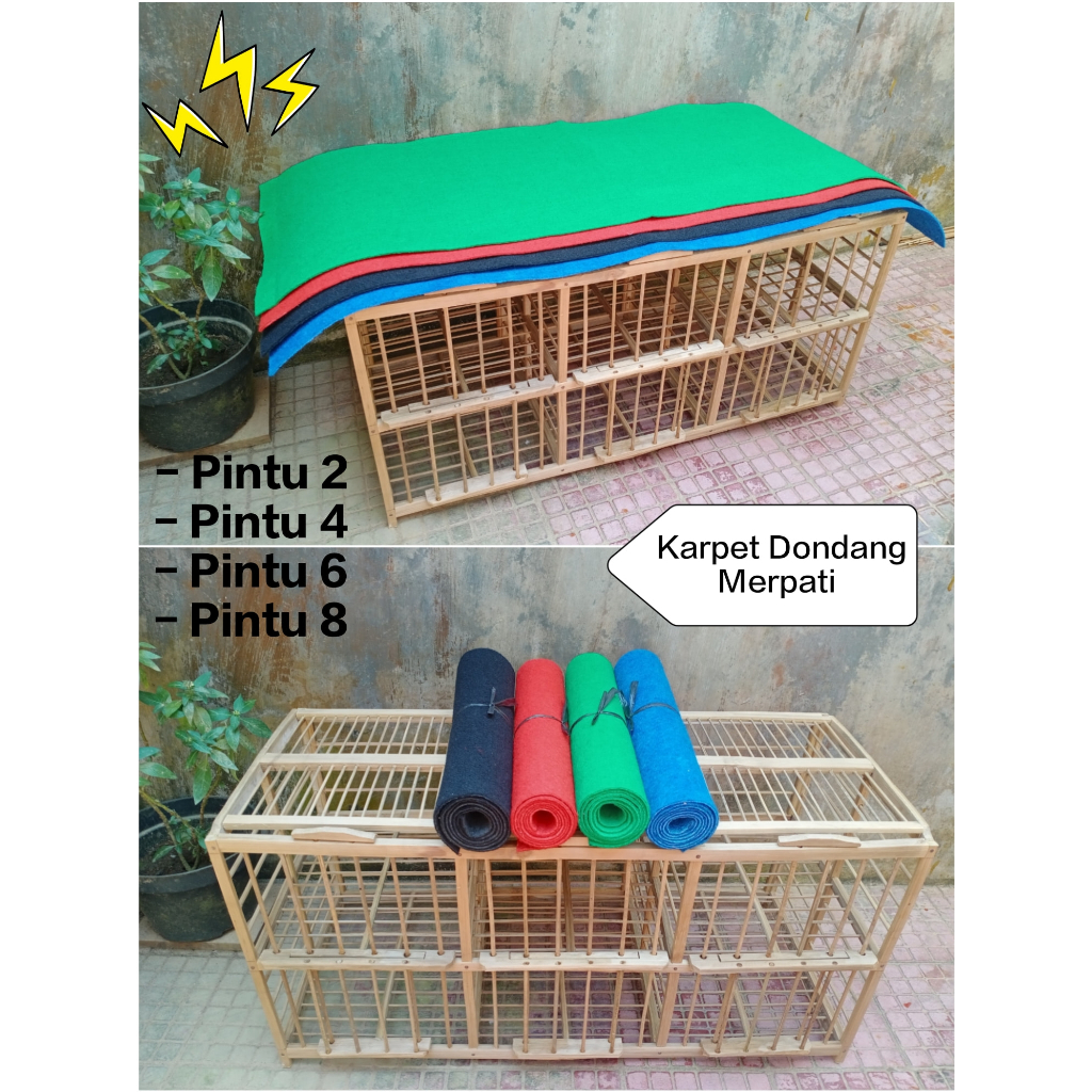 Karpet Alas Dondang Merpati 2, 4, 6, dan 8 Pintu | Karpet Kandang Merpati | Karpet Sangkar Burung