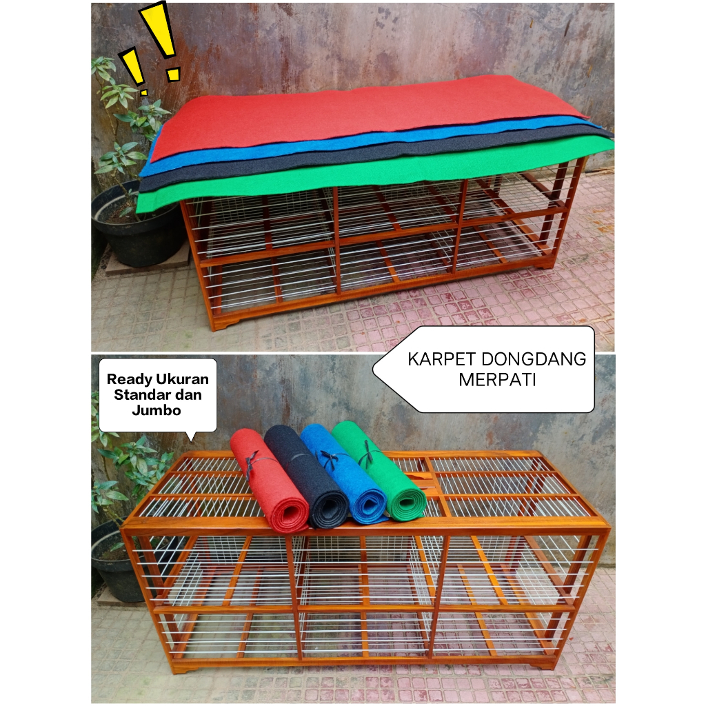 Karpet Alas Dongdang Merpati Ukuran Standar & Jumbo | Karpet Kandang Merpati | Karpet Sangkar Burung