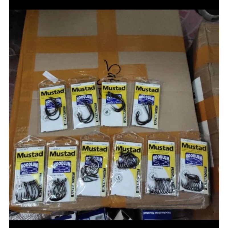 pancing mata kail mustad live bait hoodlum kial pancing laut