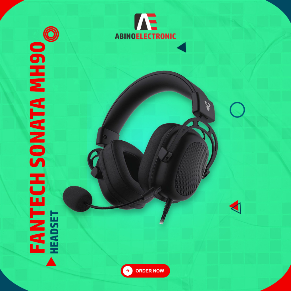 Headset Gaming Fantech Sonata MH90 Headphone Komputer PC Laptop HP