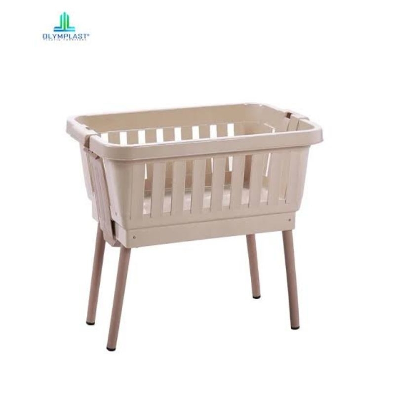 Keranjang Laundry Pakaian Plastik / Folding Basket OLYMPLAST - OFB (khusus Makassar)
