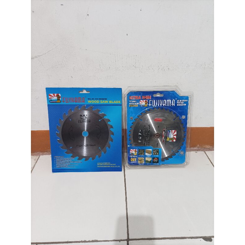 Paket 2pcs Fujiyama Mata gergaji serkel 7 inch Belah dan potong kayu