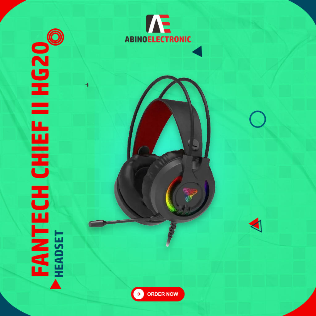 Headset Gaming Fantech Chief II HG20 Headphone Komputer PC Laptop HP