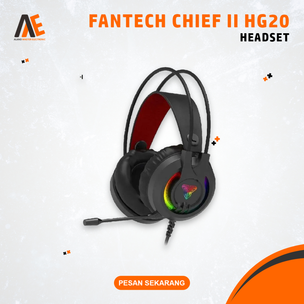 Headset Fantech Chief II HG20 Gaming Headphone Komputer PC Laptop HP