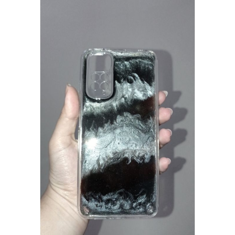 Phone Case black Resin Art (custom)