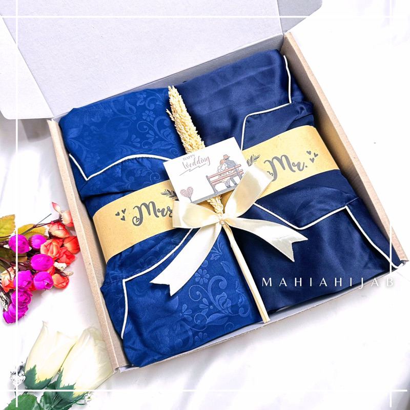 best deals hot product kado pernikahan piyama jumbo / gift set box piyama couple pasangan / kado