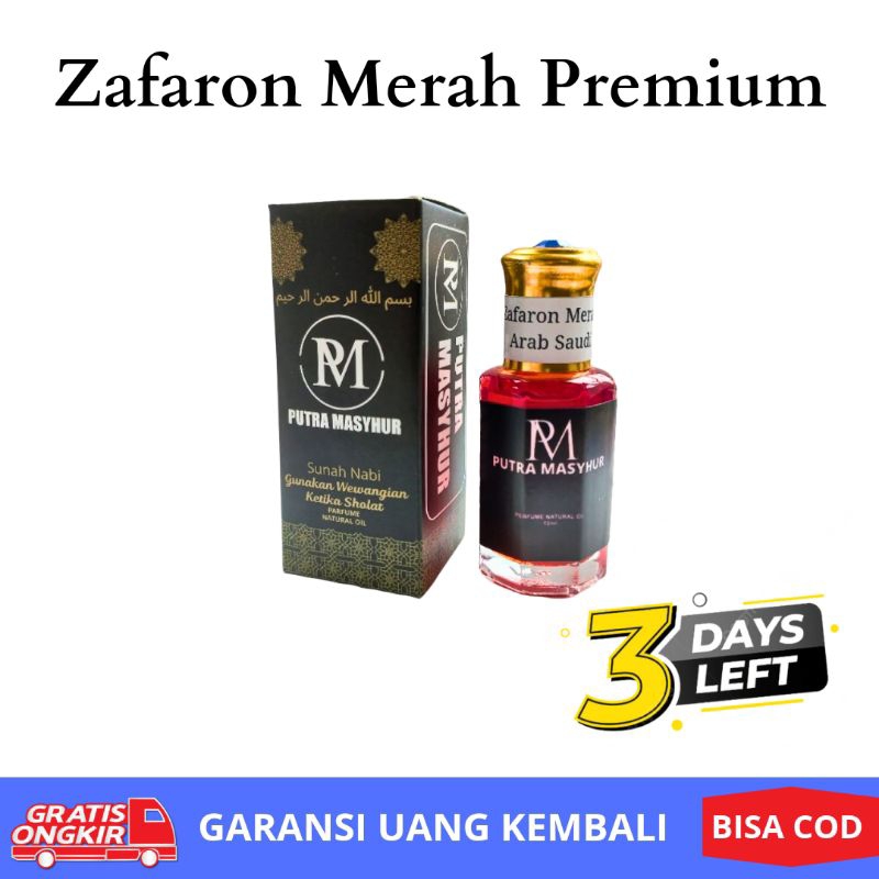 Minyak Zafaron Safron Merah Premium Asli Original Murni