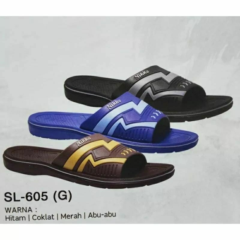 sandal pria sandal karet sandal rumahan murah..nikko