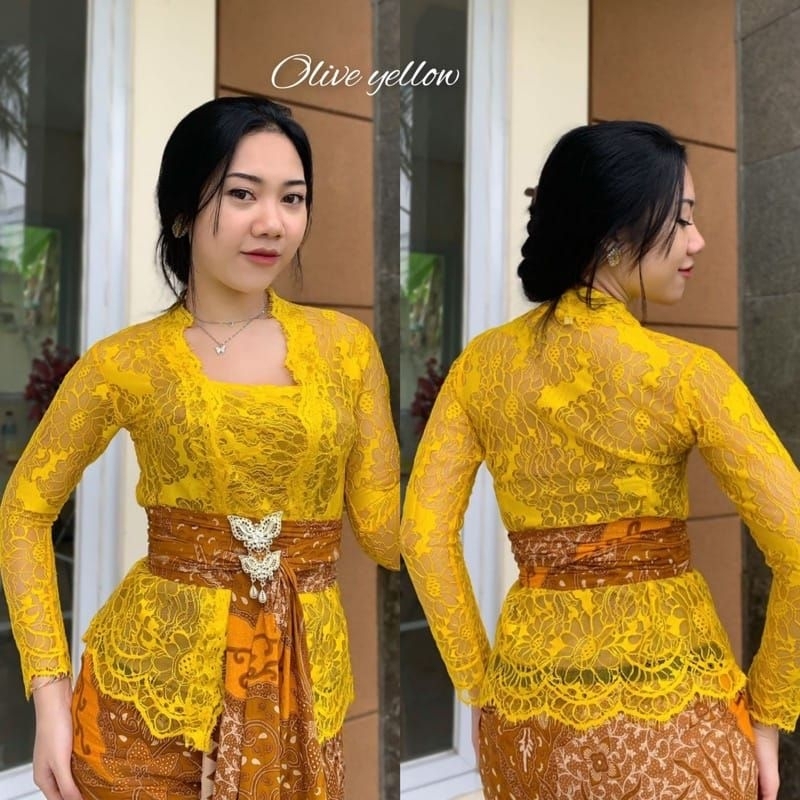Baju Kebaya Brokat Sofia Bed Lengan Panjang Kebaya KutuBaru Modern