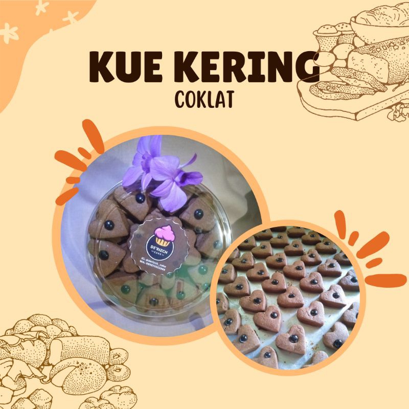 

Kue Kering Coklat Topping Choco Chips