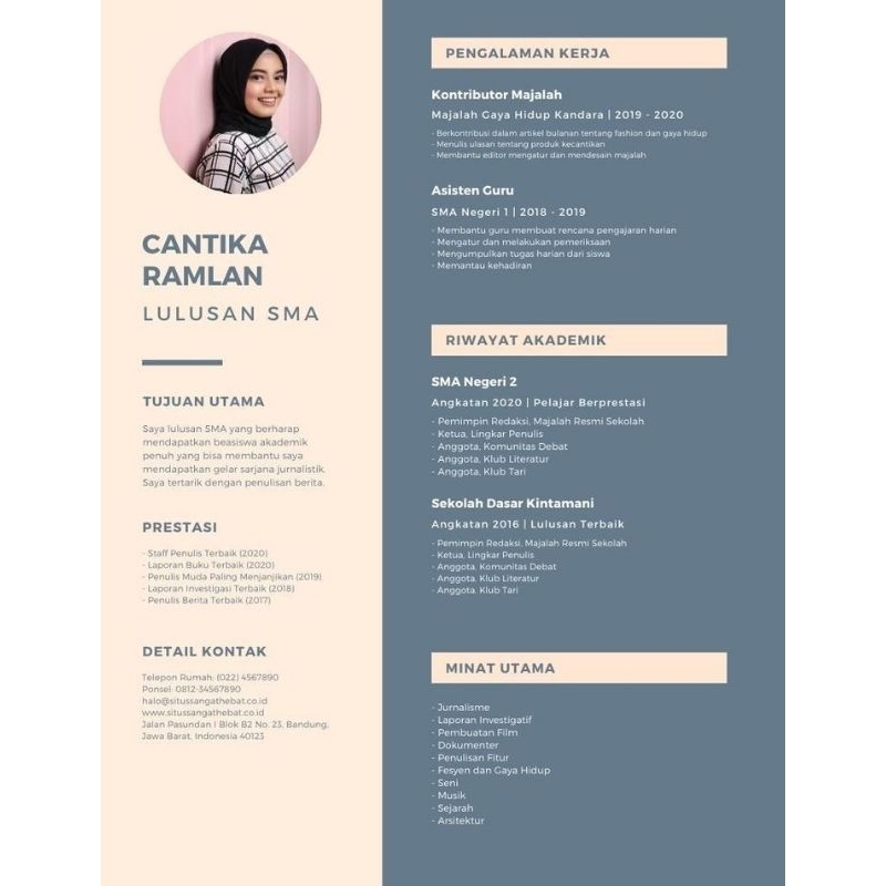 

JASA PEMBUATAN CV (CREATIVE CV DAN ATS FRIENDLY CV)