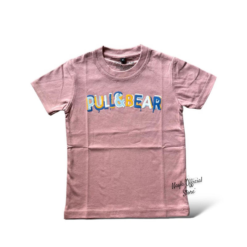 BAJU KAOS ANAK PULL AND BEAR UNISEX DISTRO PREMIUM KAOS ANAK 1 - 12 Th / KAOS ANAK DISTRO / KAOS ANA