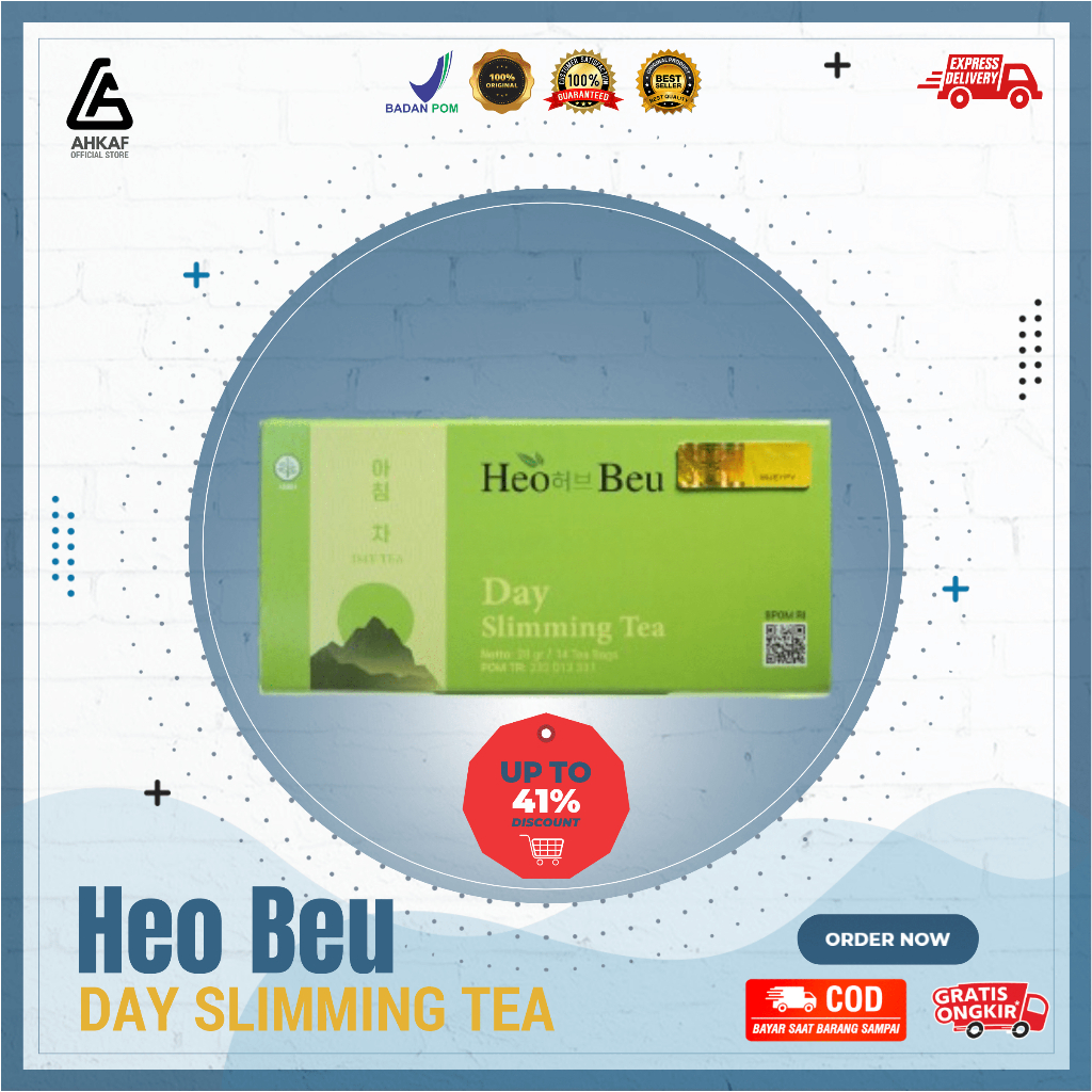 

TEH HERBAL HEOBEU SLIMMING DAY TEA MINUMAN PELANGSING TUBUH UNTUK PAGI SIANG HARI BPOM