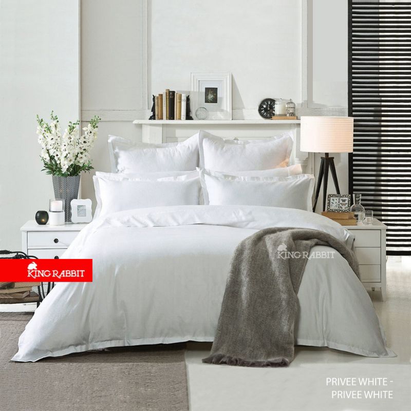 King Rabbit Reserve Bed Cover Motif PRIVEE WHITE - PRIVEE WHITE