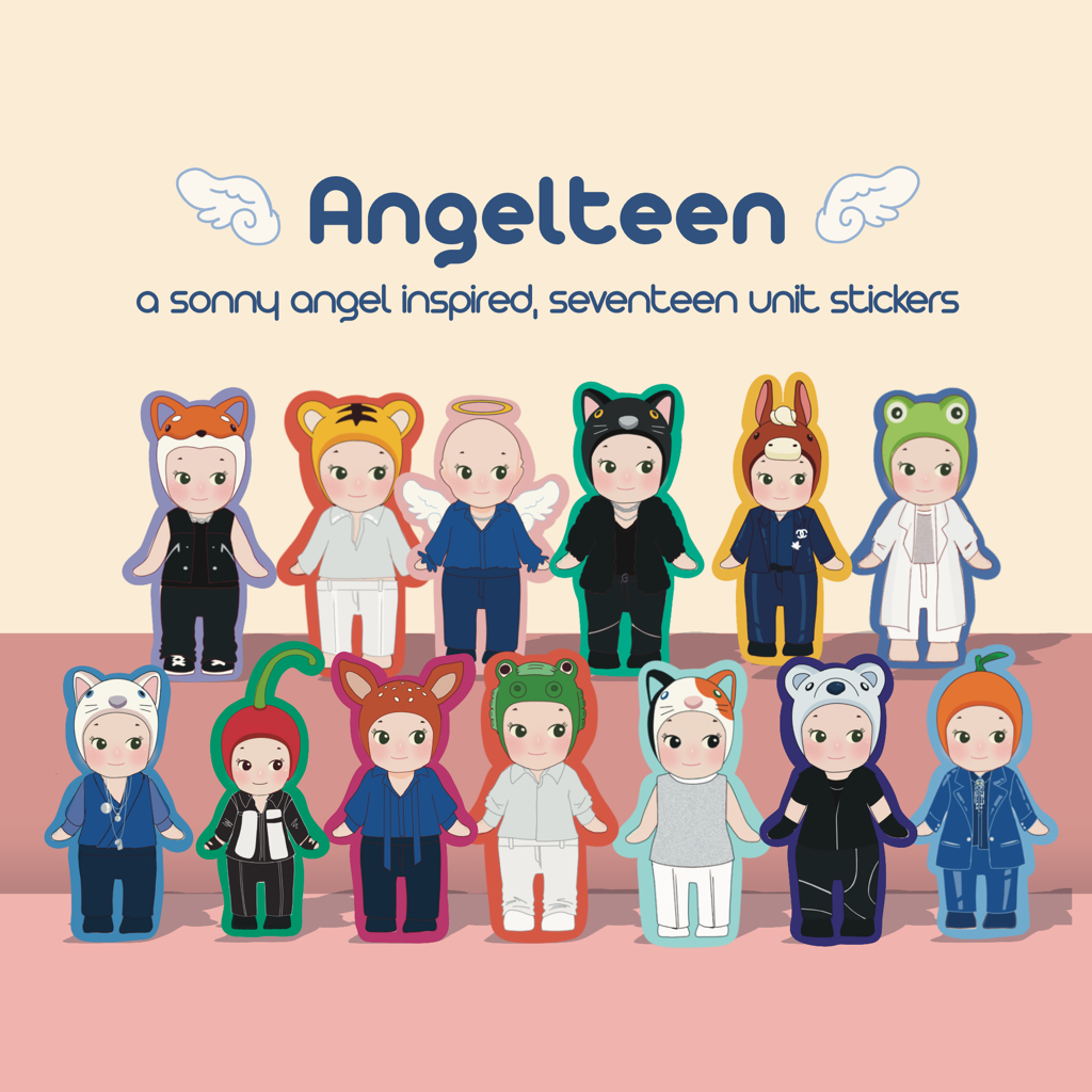 

MIIDNIGHTSNACKS - SONNY ANGELTEEN !! [SONNY ANGEL INSPIRED SEVENTEEN STICKER] SIAP KIRIM