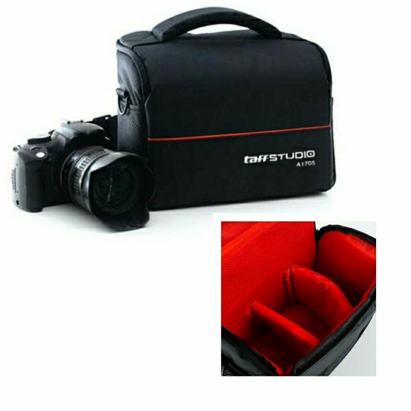 Camera Bag Tas Selempang Kamera DSLR for Canon Nikon Sony Sling Bag