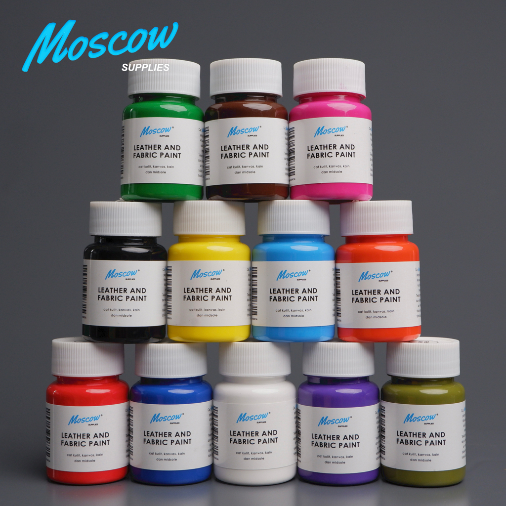 Cat Sepatu, Cat kanvas, Cat kain, Cat Kulit,Cat Sol sepatu,Cat lukis jaket&sepatu Moscow not Angelus