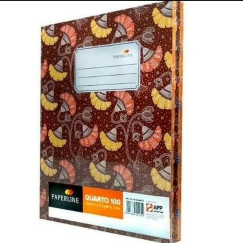 

(BISA COD) PROMO 1 PCS Buku Tulis Hardcover Paperline Quarto / Kuarto / Kwarto 100 Lembar