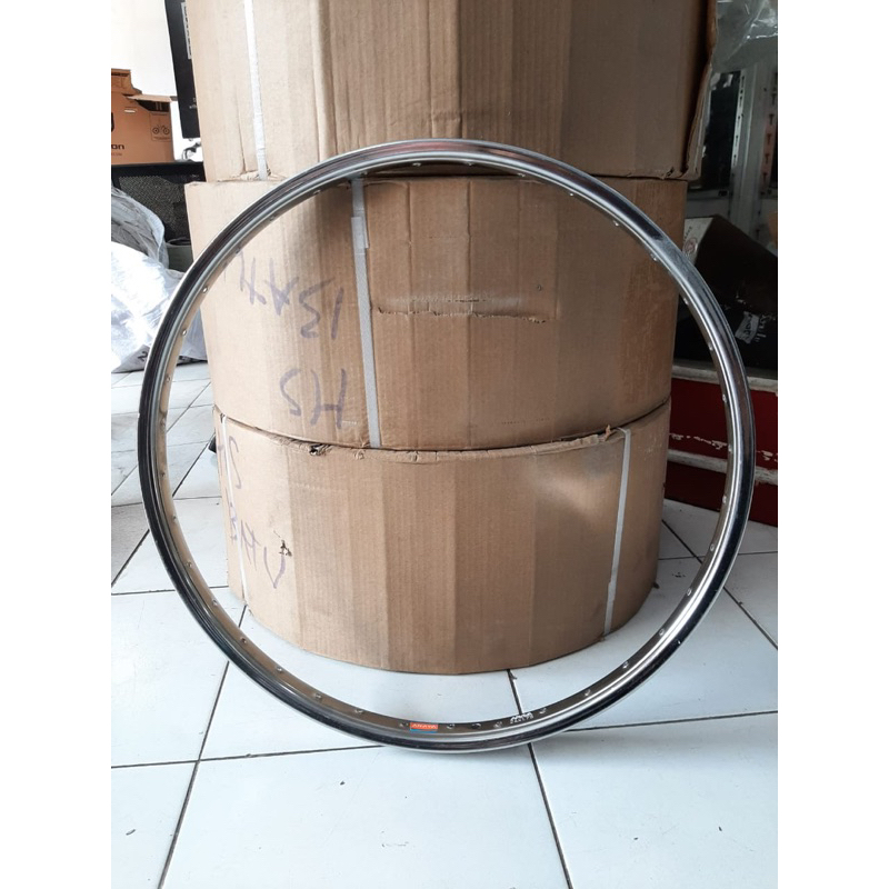 Velg Rims 24 Murni 24 x 1.75 Sepeda Mini MTB. 36 HOLE. BESI CHROME. ARAYA