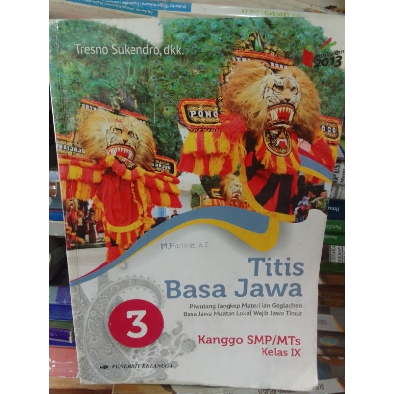 Titis Basa Jawa 3  kanggo SMP kelas lX