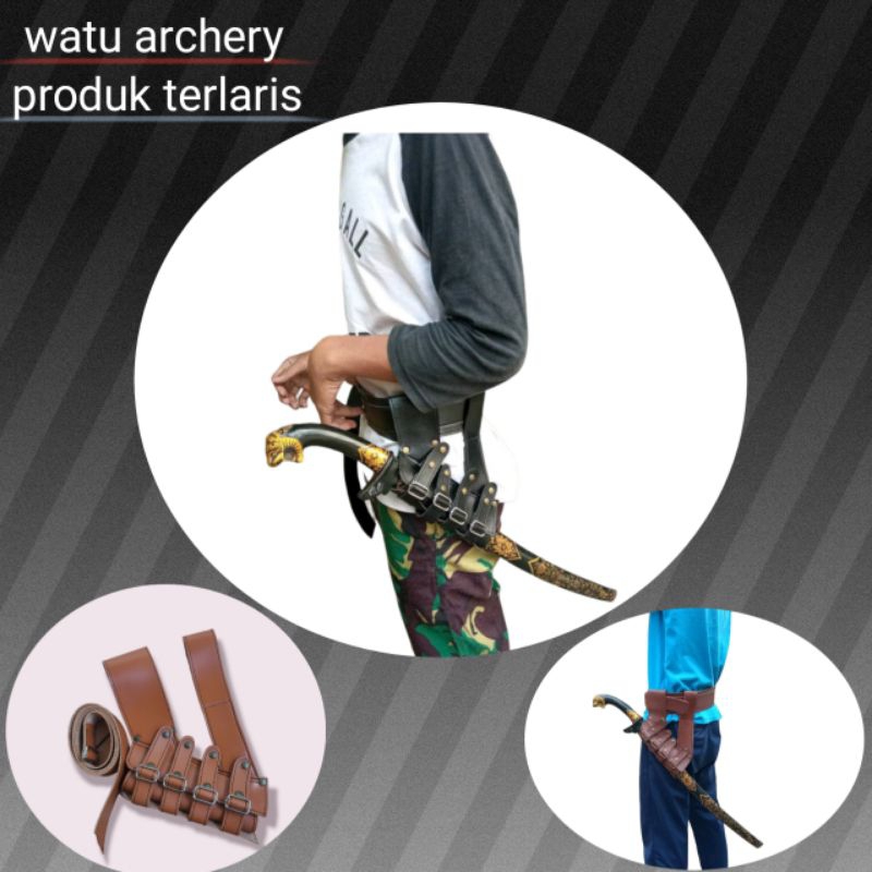 sarung pedang golok knight+sabuk pinggang