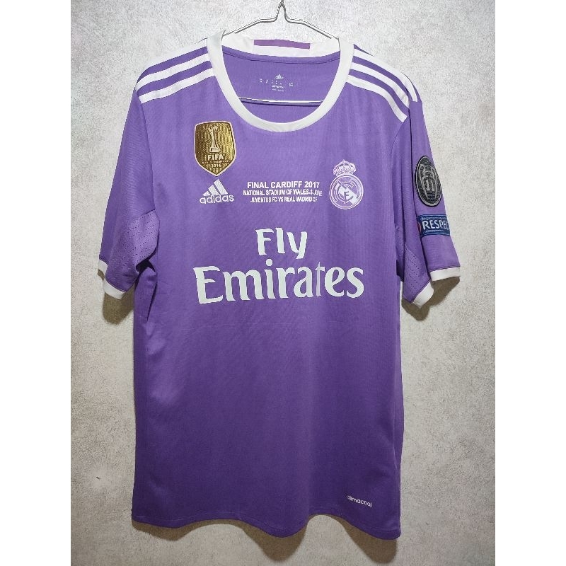JERSEY REAL MADRID FINAL 2016/2017 - GO - Patch : WCC, UCL, Respect, 11 UCL