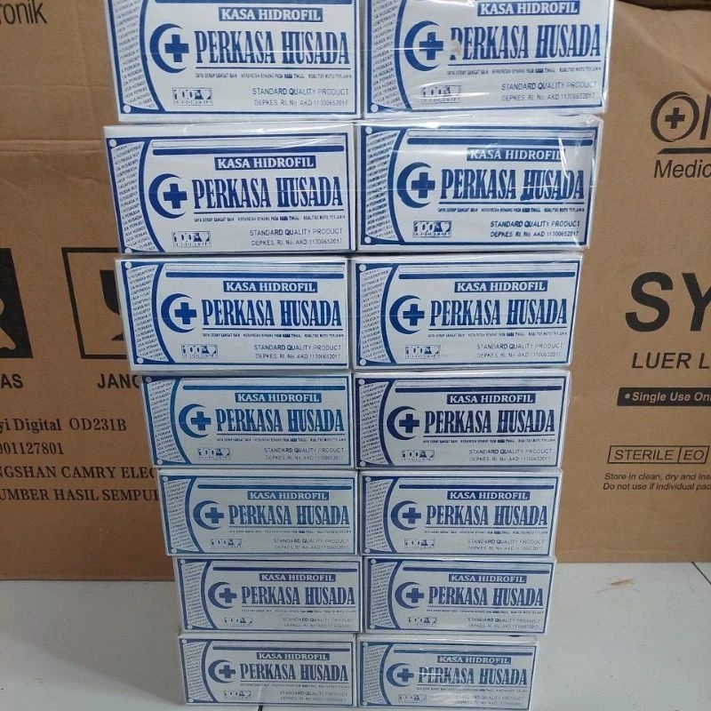 kasa hidrofil kasa steril 16x16 perkasa husada (1pack/10box)