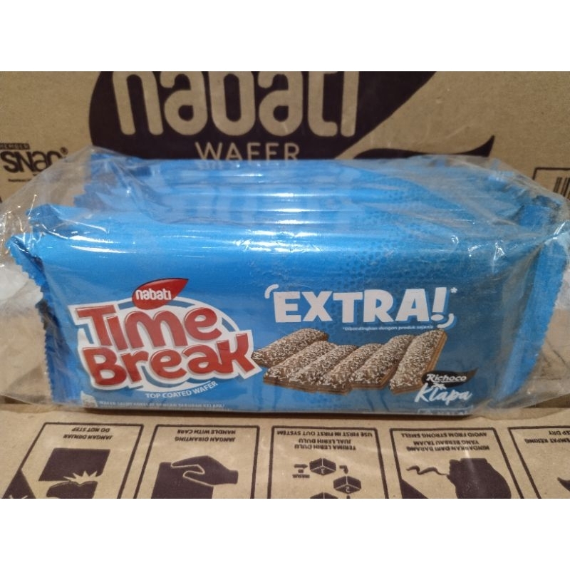 

Time Break Extra Time Break 2000 Time Break Cokelat Time Break Taburan Kelapa 1.Pack Isi 10.Pcs