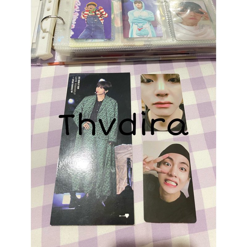 BTS PHOTOCARD LY EUROPE LY NEW YORK BOOKMARK SYS SAO PAULO TAEHYUNG PC DVD LOVE YOURSELF V SPEAK YOU