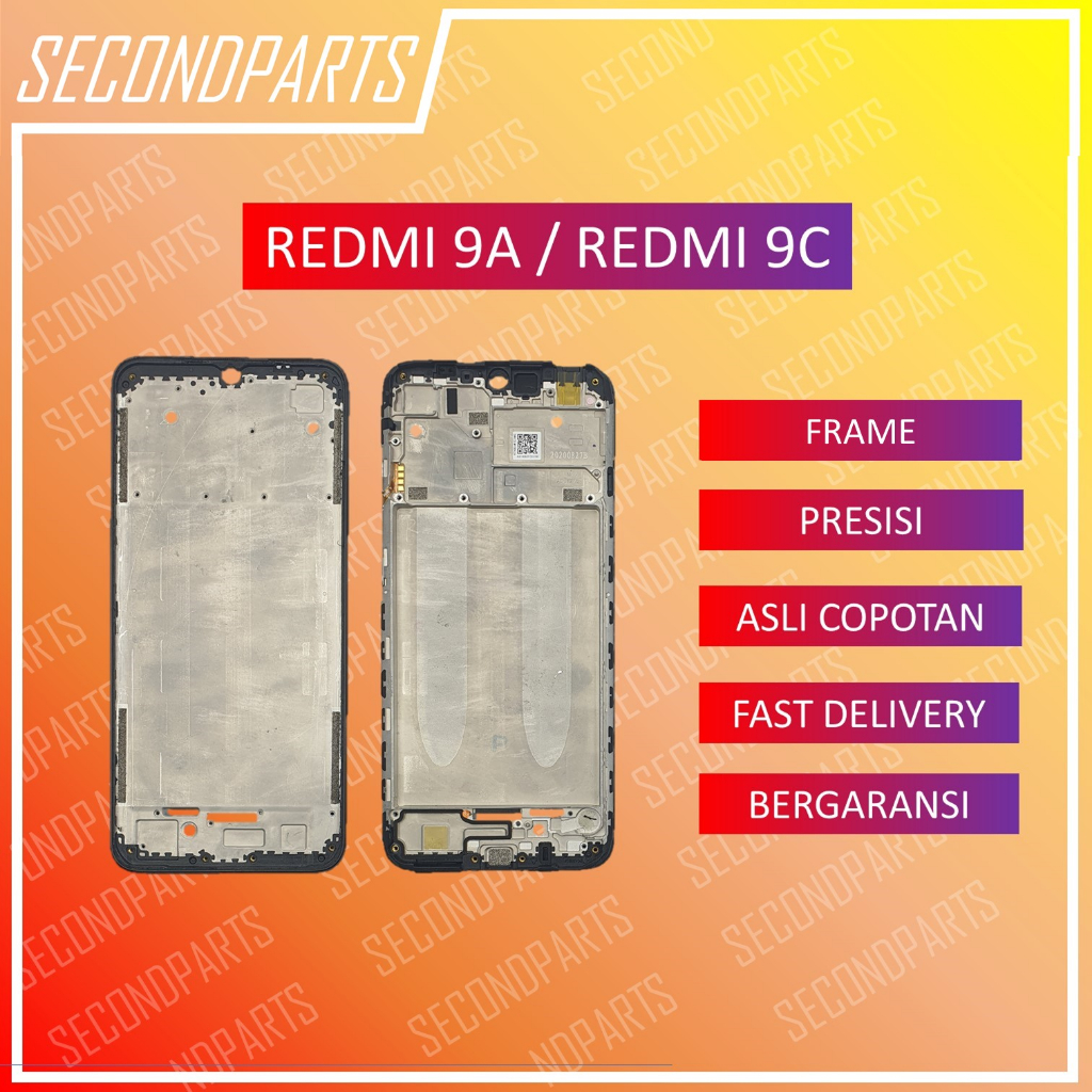 FRAME RANGKA TULANG LCD REDMI 9A / 9C / 10A ORIGINAL COPOTAN