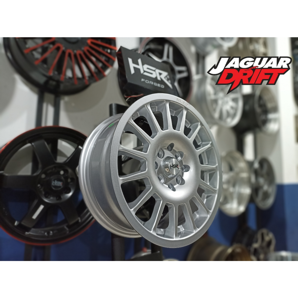 VELG MOBIL HSR RING 15 RALLY TAKASAKI R15 LEBAR 6.5 PCD 8X 100 - 114.3 ET 40 SILVER