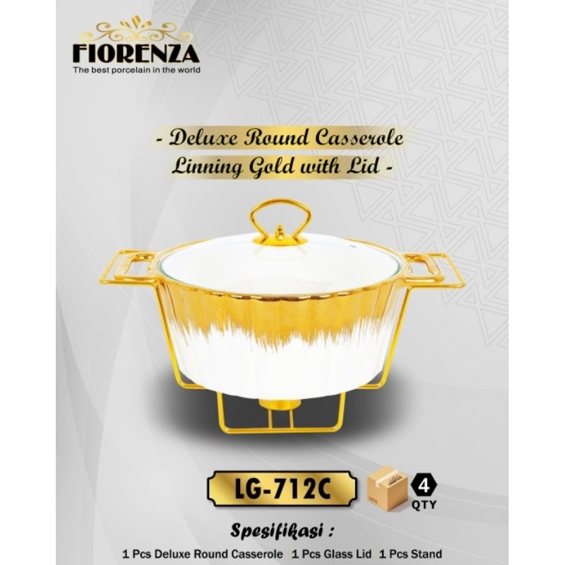 Fiorenza Wadah bulat prasmanan LG912 FREE BUBLE