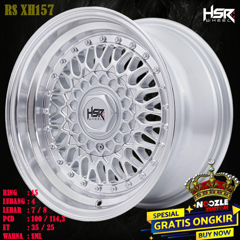Velg Celong ring 15 Bukan Pelek BBS Type HSR RS XH157 Pelek Belang HSR Terbaru