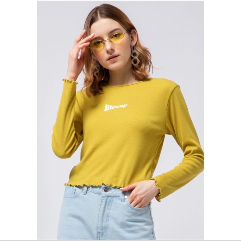 kaos crop lengan panjang colorbox