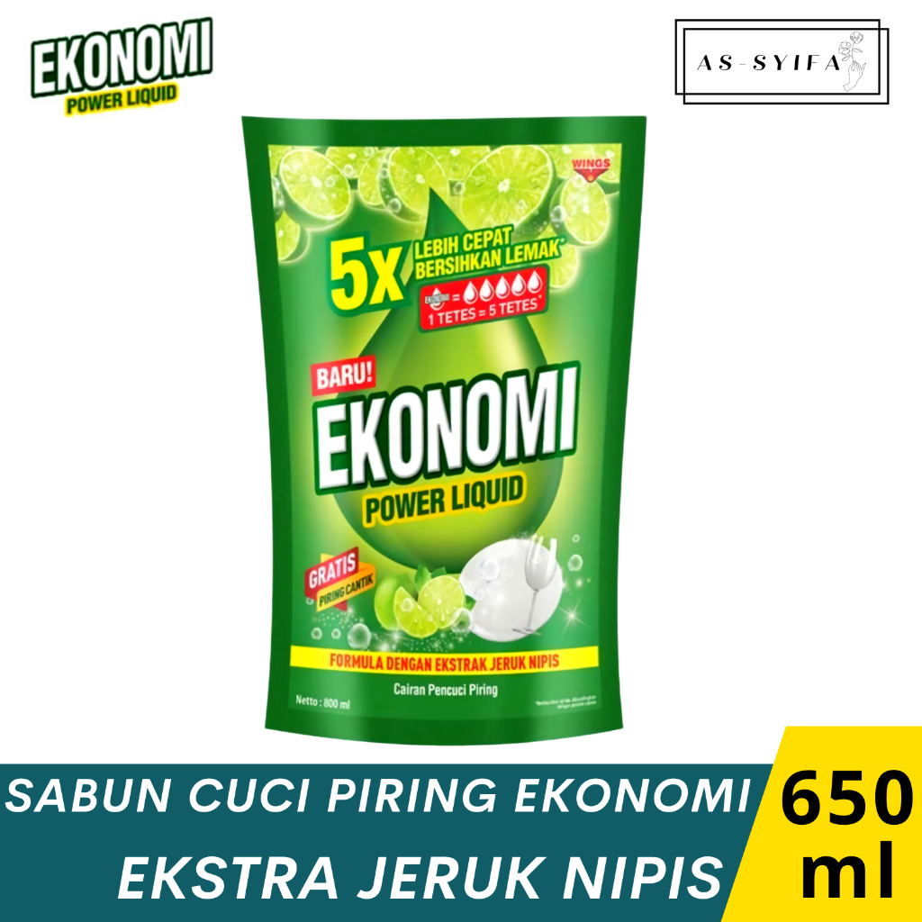 Ekonomi Pencuci Piring Pouch All Varian 650 ml – Sabun Cuci Piring - Sabun Cuci Piring Ekonomi