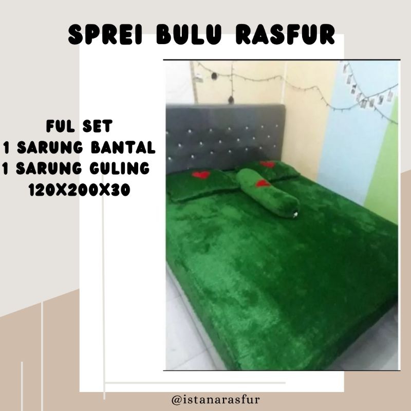 Sprei bulu rasfur / sprei kasur grade A size No.3 120x200x30