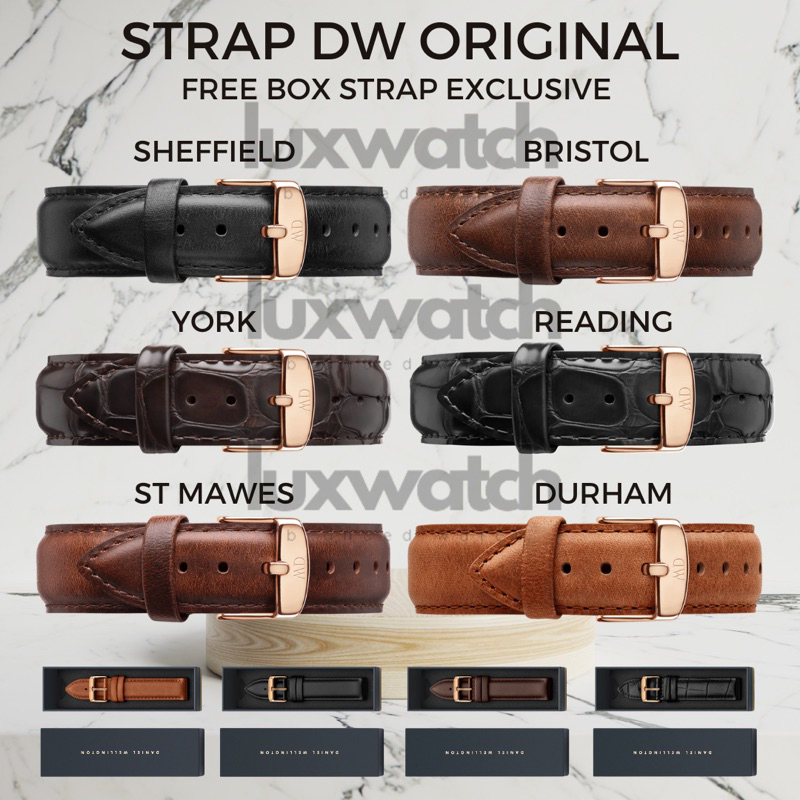 LUXWATCH [ORIGINAL 100%] Strap DW Kulit Original | Strap Jam Tangan Kulit | Free Box | Murah | Strap