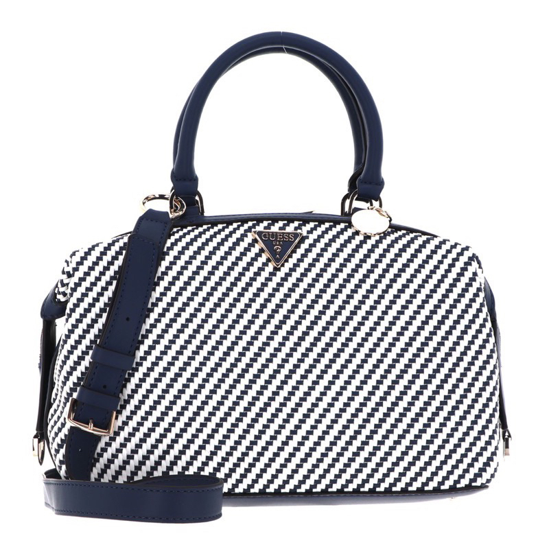 GUESS - HASSIE SOHO SATCHEL ORI COUNTER TAS SELEMPANG TOP HANDLE WANITA NAVY MULTI