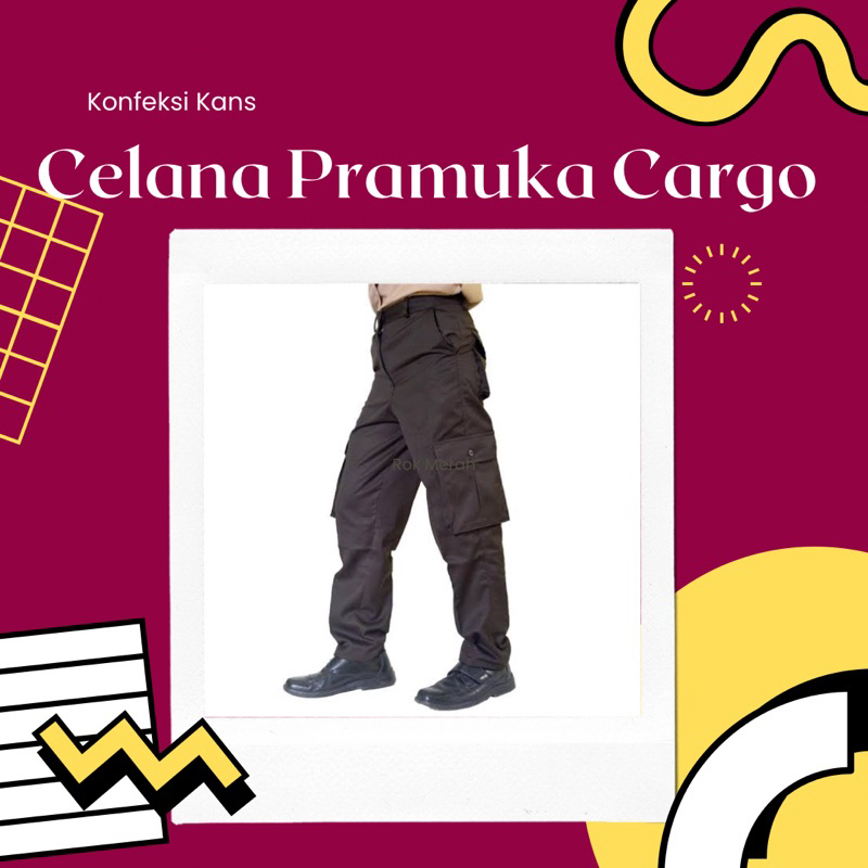 Celana PDL Pramuka || Celana pramuka penggalang || celana cargo pramuka || celana saku banyak