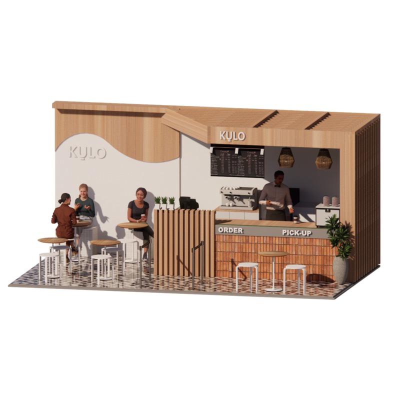 Jasa Desain Booth Mall Makanan, minuman dll