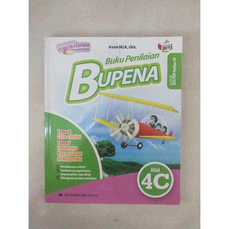 Buku bekas original Bupena untuk SD/MI kelas 4 jilid 4C revisi by erlangga
