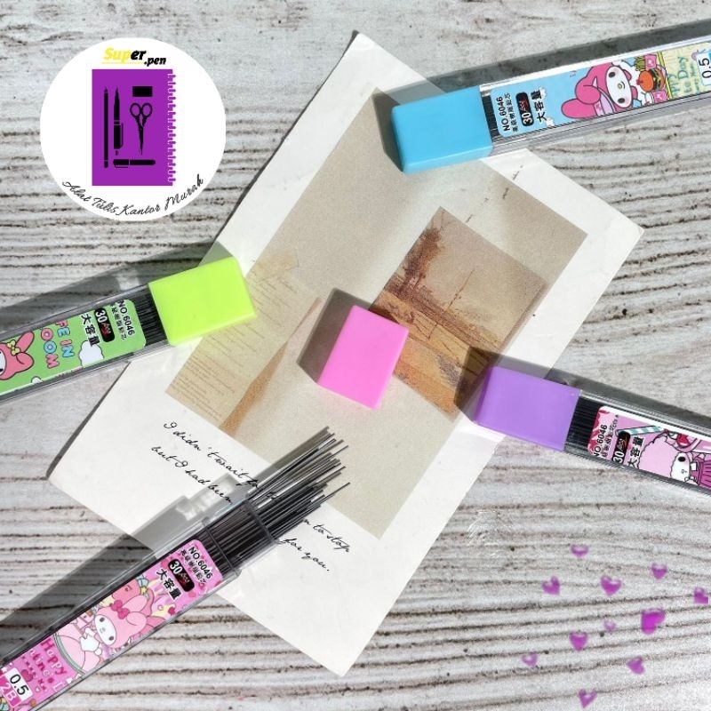 

REFILL PENSIL MEKANIK SANRIIO ISI 30 PCS TERMURAH LUCU IMUT KADO UNIK BY SUPER PEN