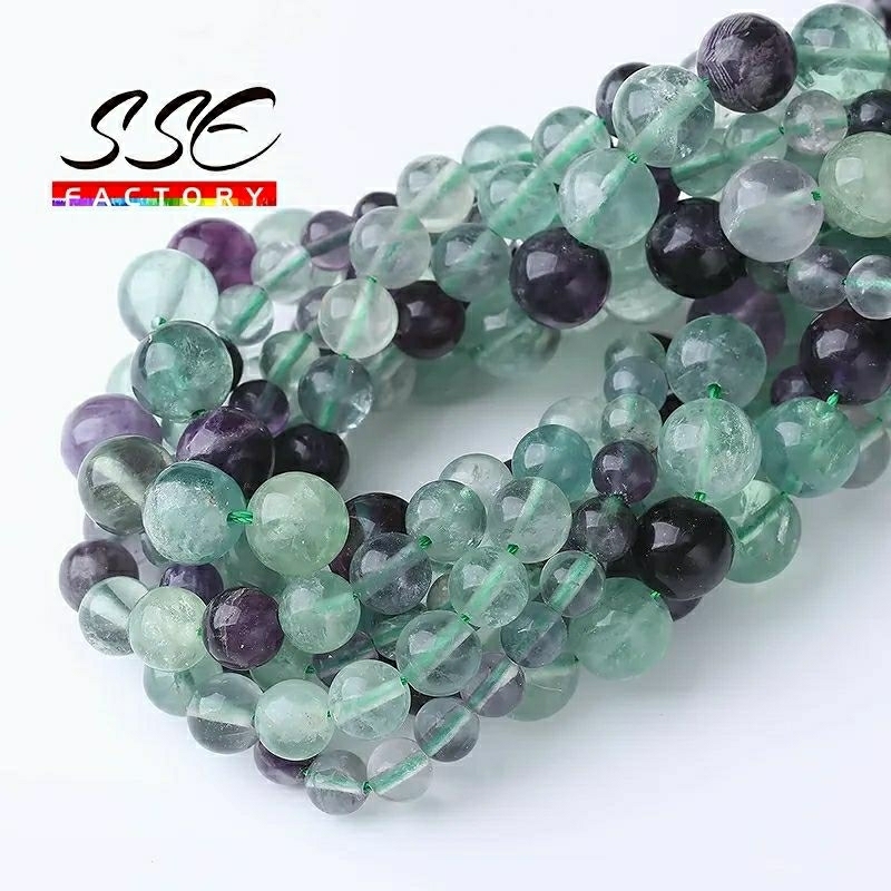 Batu Agate Flourite Hijau 6-12mm