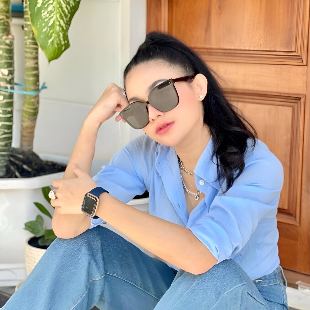 SALE  KACAMATA HITAM FASHION KOREA GM RICK SBG-0013 + BOX & CAIRAN