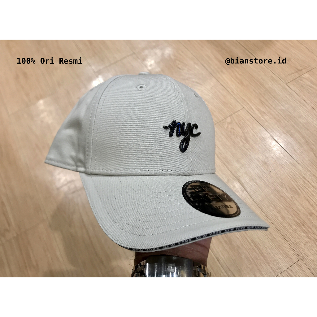 Topi New Era 9Forty Sandwich NYC Stone/Black Cap 100% Original Resmi