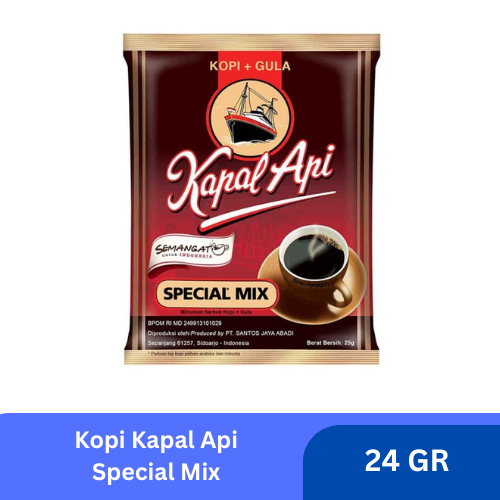

Kapal Api Special Mix Kopi Instan Bubuk - 10 Sachet @24 Gr