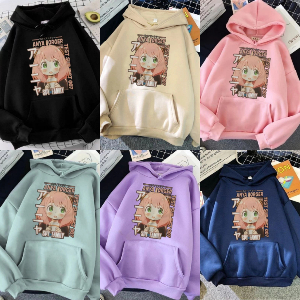 Hudi Anak Perempuan Anya FORGER Usia 5-13 Tahun Bisa COD