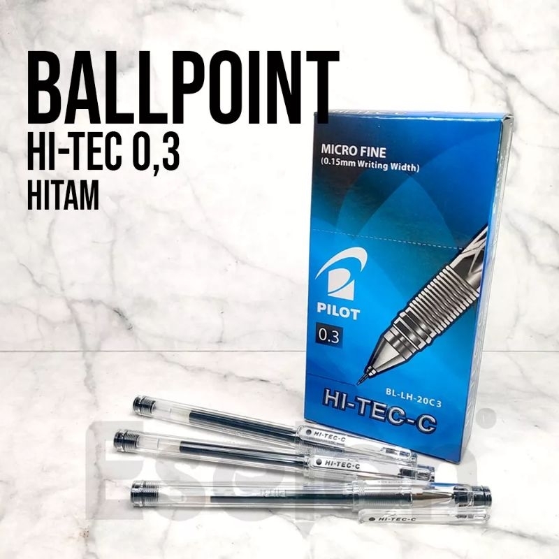 

ECER PULPEN HI TECH PILOT 0.3 ASLI / PULPEN LANCIP HITAM DAN BIRU