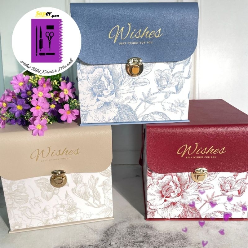 

Kotak Kemasan Bertali Kado Hadiah Kulit Persegi Hardbox/ Tebal Mewah Gift Box / hampers