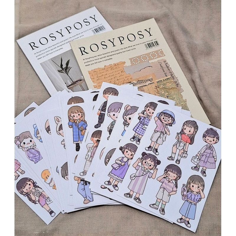 

Stiker Karakter Lucu | 1 Lembar | Random | Untuk Journaling